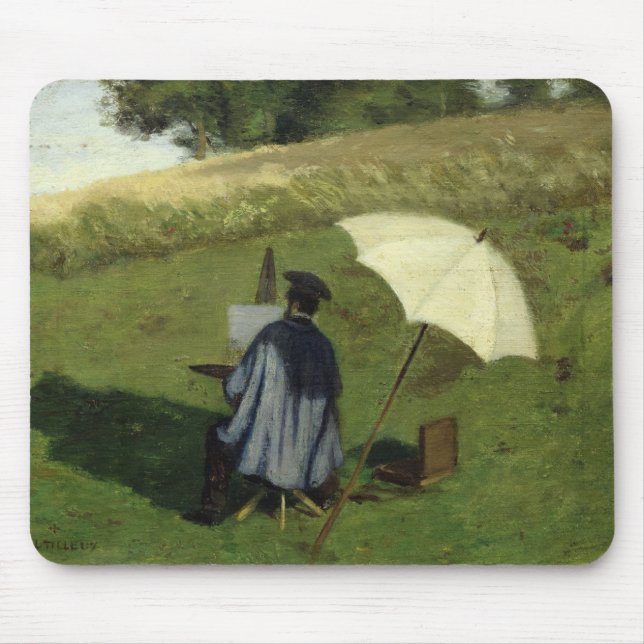 Mousepad Deseje a pintura no ar livre, c.1852 de Dubois (Frente)