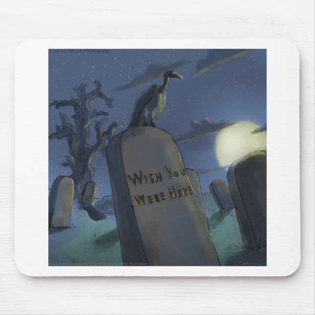Mousepad Desejo Que Você Estivesse Aqui Presente De Pedra D (Frente)