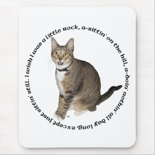 Mousepad Desejos de Gato Listrado