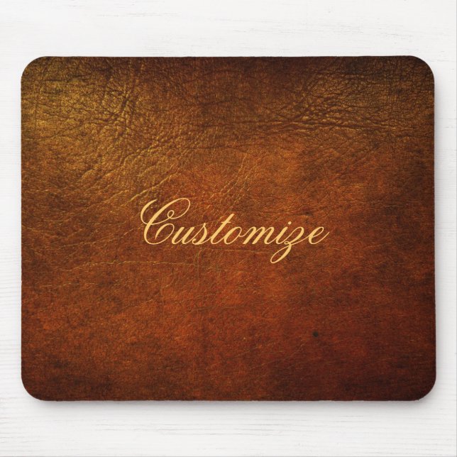 Mousepad Desenhista elegante do couro genuíno (Frente)