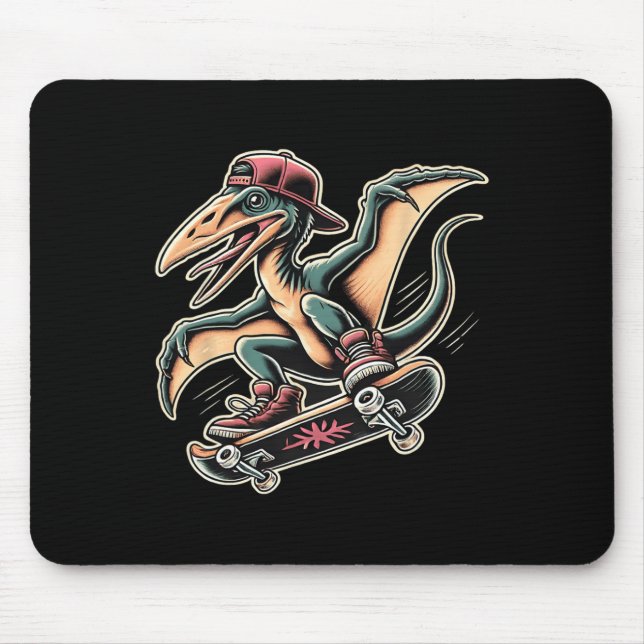 Mousepad Desenho Animado de Pterodáctilo Dinossauro Radical (Frente)