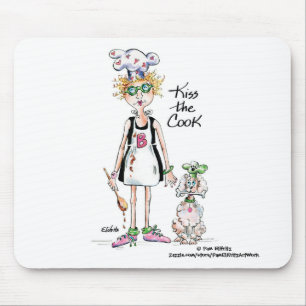 Mousepad Desenho "Beije o Cook" Ela está cansada, seja gen