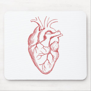 Mousepad Desenho da anatomia do coração humano