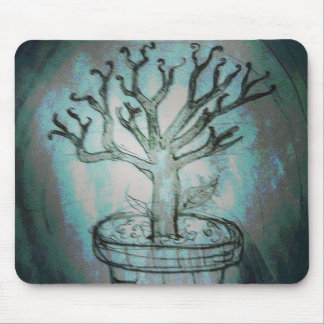 Mousepad Desenho da árvore morto bonsai