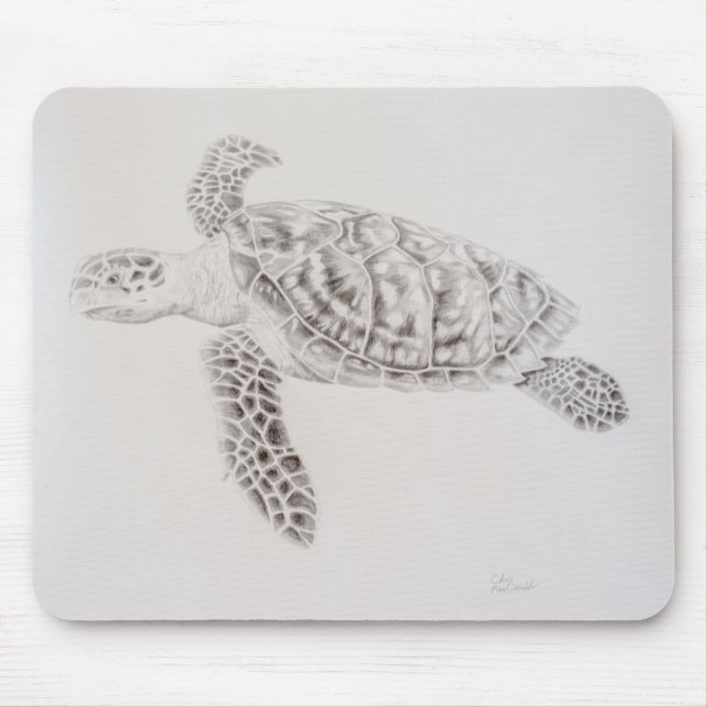 Mousepad Desenho das Tartarugas Costeiras (Frente)