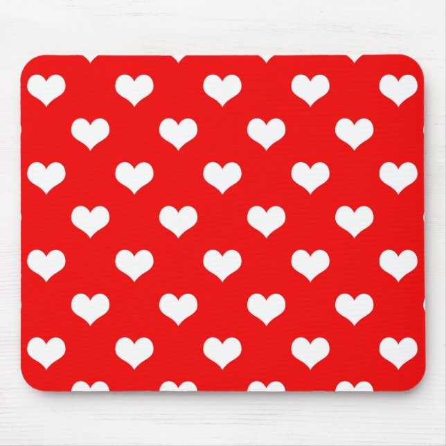 Mousepad Desenho de Amor Coração Vermelho  (Frente)