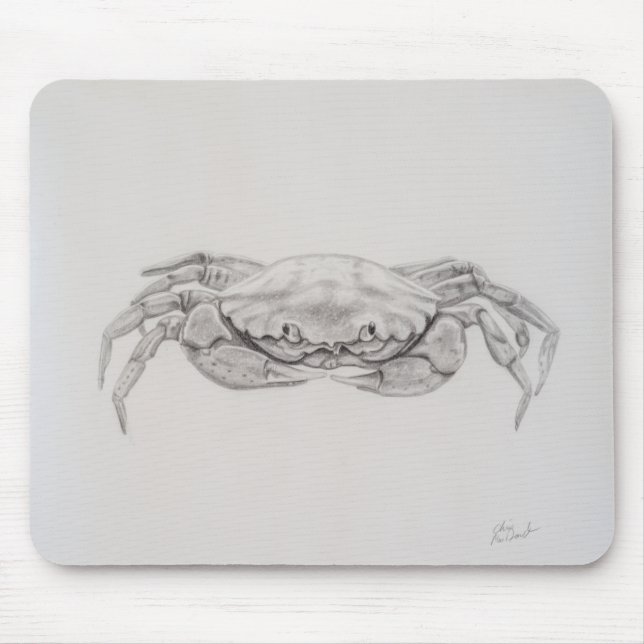 Mousepad Desenho De Caranguejo Costeiro (Frente)