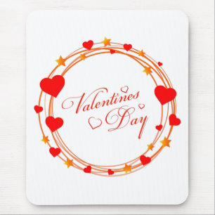 Mousepad Desenho de Círculo do Dia dos Namorados-25695
