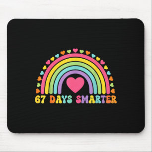 Mousepad Desenho de Coração Arco-Íris 67 Dias Mais Intelige