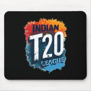 Mousepad Desenho de Críquete da Liga T_20 Indiana 2025