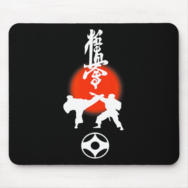 Mousepad Desenho de fã de Karate Kyokushin Kumite  (Frente)