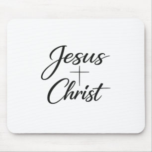 Mousepad Desenho de Fé Cristã Coroa Cruz Jesus Cristo