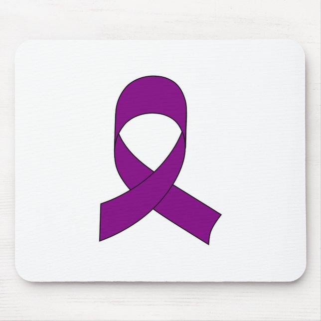 Mousepad Desenho de Fita Roxa (Frente)