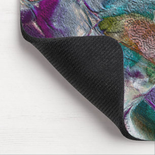 Mousepad Desenho de flores pouco visível em estilo muito po