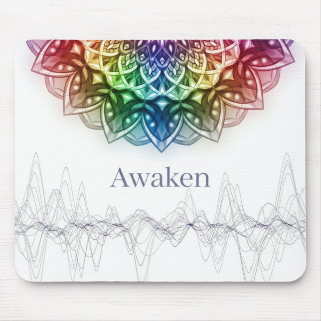 Mousepad Desenho de mandala com uma energia calmante e radi (Frente)