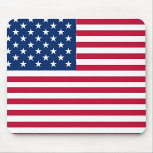 Mousepad Desenho de Orgulho da Bandeira Americana dos EUA
