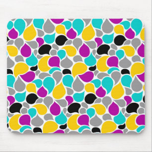 Mousepad Desenho de padrões contínuos coloridos fofos