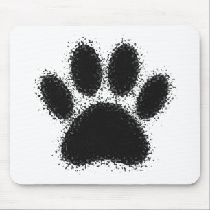 Mousepad Desenho de Pata Cão
