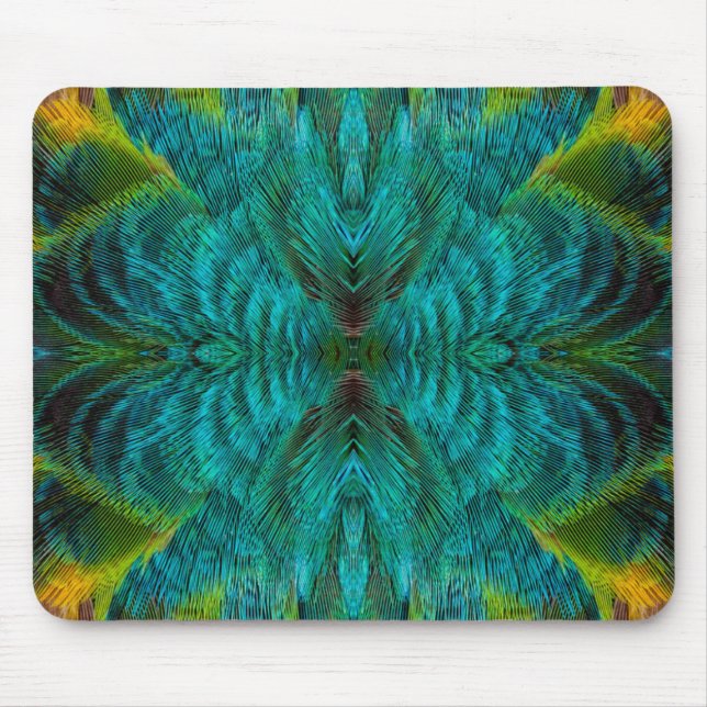 Mousepad Desenho de Pena em Caleidoscópio (Frente)