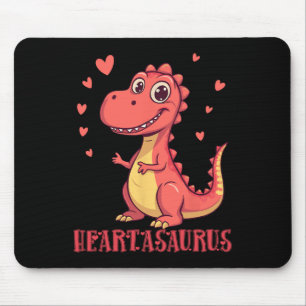 Mousepad Desenho de São Valentão do Coraçãosaurus Dinossaur