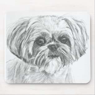 Mousepad Desenho de Shih Tzu