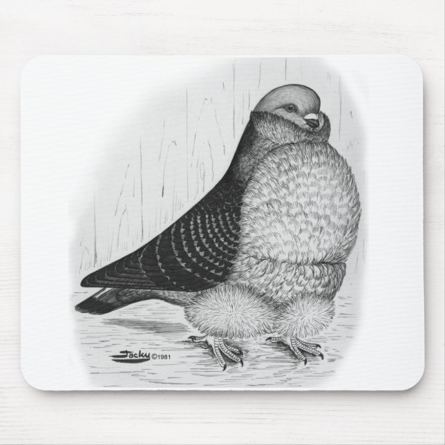 Mousepad Desenho de Tinta de Coroa Chinesa (Frente)