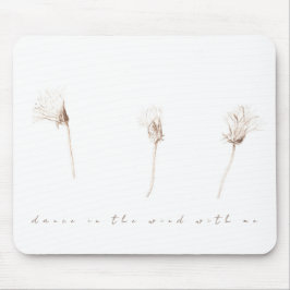 Mousepad Desenho de tinta de dandélios secos Pad do mouse