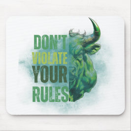 Mousepad Desenho de touro | Lembrete | Motivação