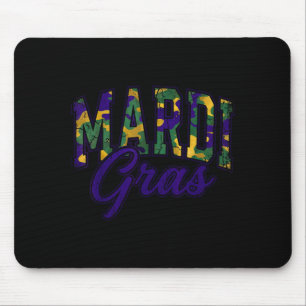 Mousepad Desenho de Veado Caçador Camo Mardi Gras