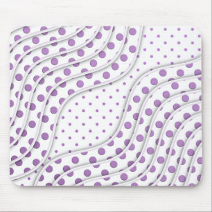 Mousepad Desenho Divertido de Bolinhas Roxas