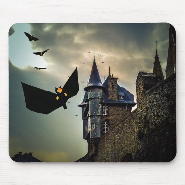 Mousepad Desenho divertido para o Halloween (Frente)