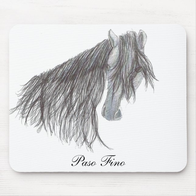 Mousepad Desenho do cavalo de Paso Fino (Frente)