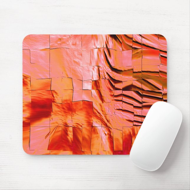 Mousepad Desenho do mosaico abstrato ligeiramente esculpido (Com mouse)