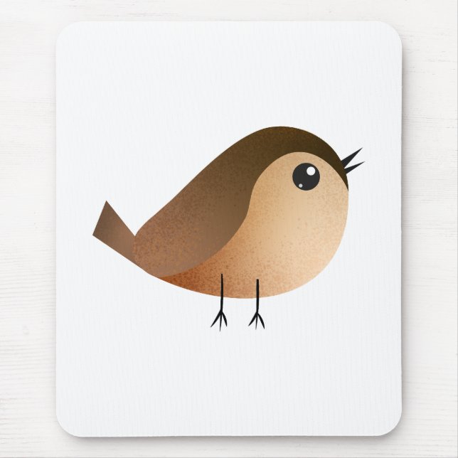 Mousepad Desenho do Pássaro Pardal (Frente)