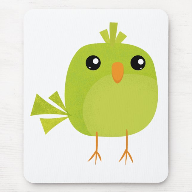 Mousepad Desenho do Pássaro Verde (Frente)