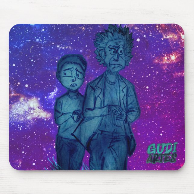 Mousepad Desenho do R&M feito á mão. GudiArtes (Frente)