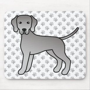 Mousepad Desenho e Ilustração de Cartoons Cachorros do Weim