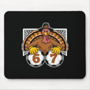 Mousepad Desenho engraçado de futebol de peru 67 para o dia