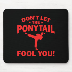 Mousepad Desenho engraçado de Karatê para meninas e mulhere