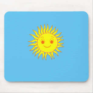 Mousepad Desenho Feliz Da Face Do Sol
