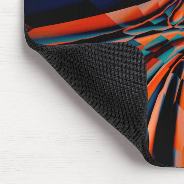 Mousepad Desenho laranja dos quadrados alinhados na base to (Canto)