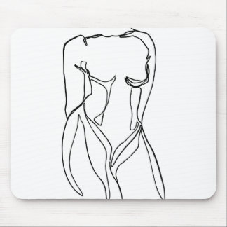 Mousepad desenho mínimo do corpo da mulher