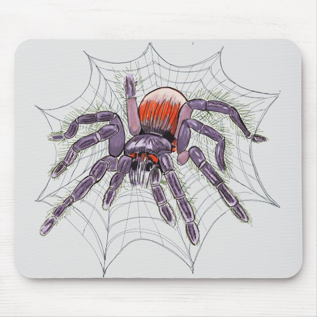 Mousepad Desenho Original Assustador Da Aranha Tarantula (Frente)