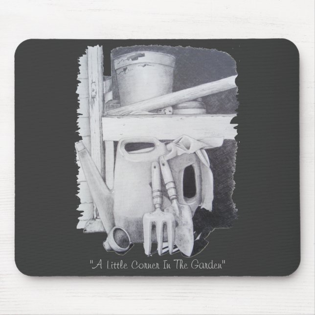 Mousepad desenho vitalício de ferramentas de jardim para ja (Frente)