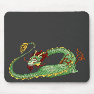 Mousepad Desenhos animados asiáticos do dragão