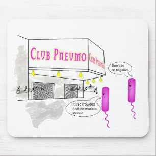 Mousepad Desenhos animados da microbiologia