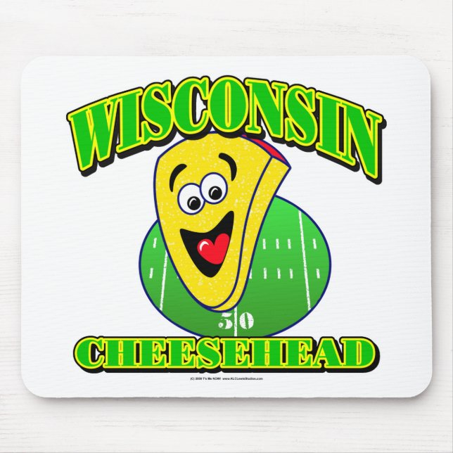 Mousepad Desenhos animados de CheeseHead (Frente)