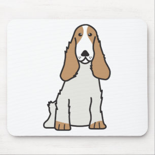 Mousepad Desenhos animados do cão de cocker spaniel do