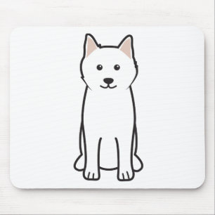 Mousepad Desenhos animados do cão do Samoyed
