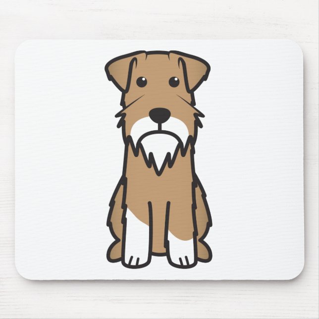 Mousepad Desenhos animados do cão do Schnauzer diminuto (Frente)